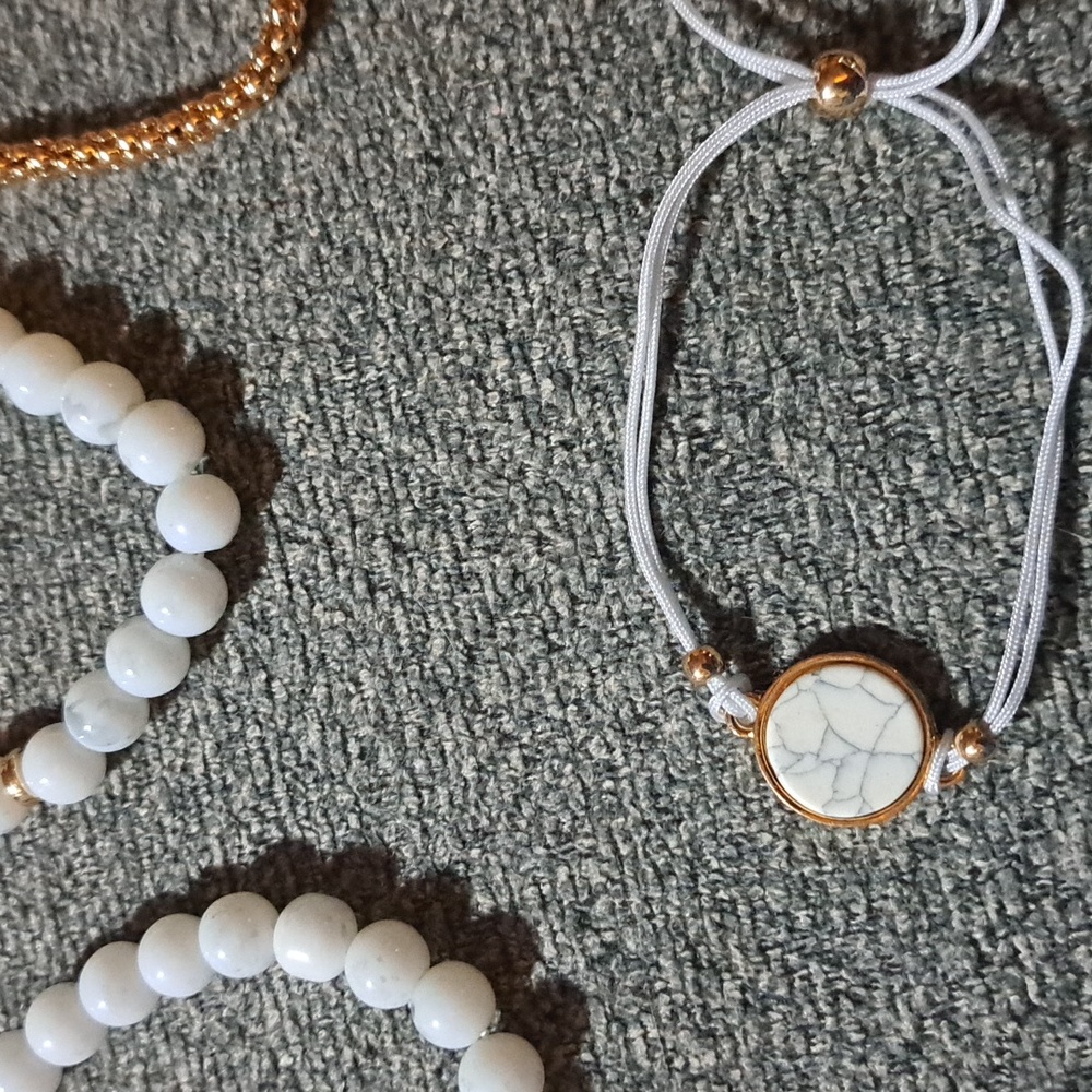 AmeliaRue Bracelet Stack Set marbled look